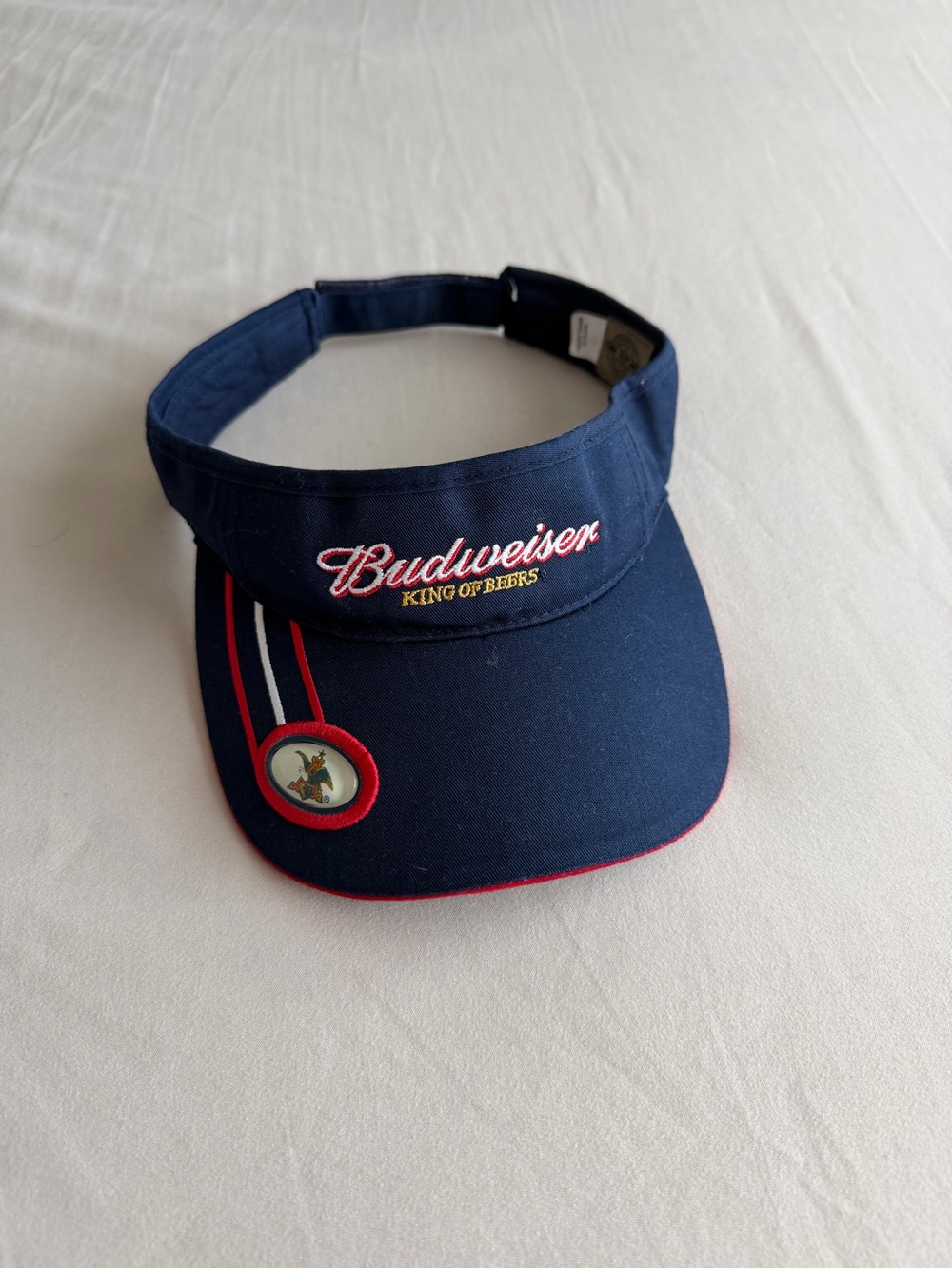 Budweiser "King of Beers" Navy Blue Adjustable Visor (OS)